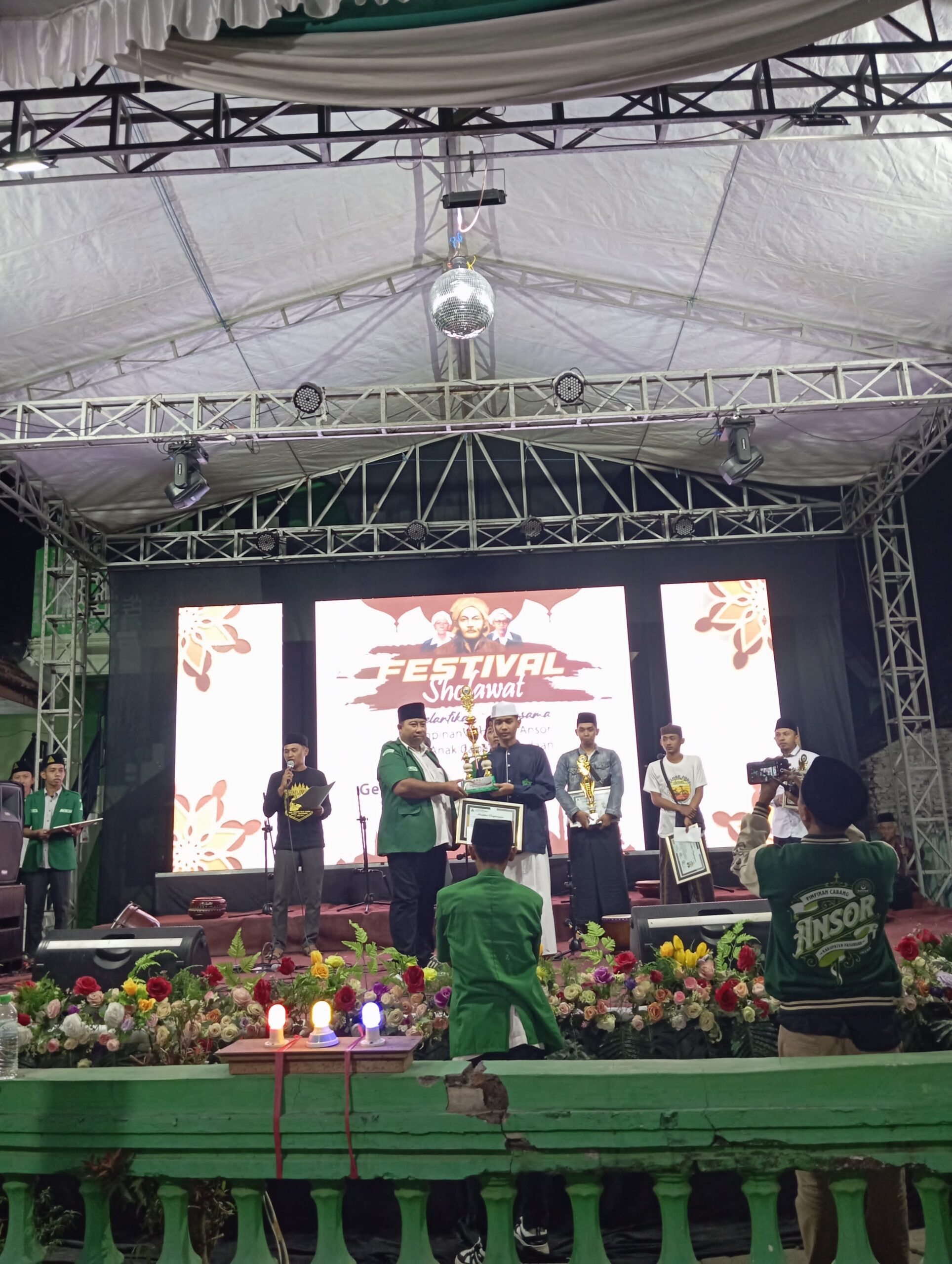 Rijalul Ansor Ranting NU Tunggulwulung Raih Juara 2 pada Festival Al-Banjari PAC. GP Ansor Pandaan